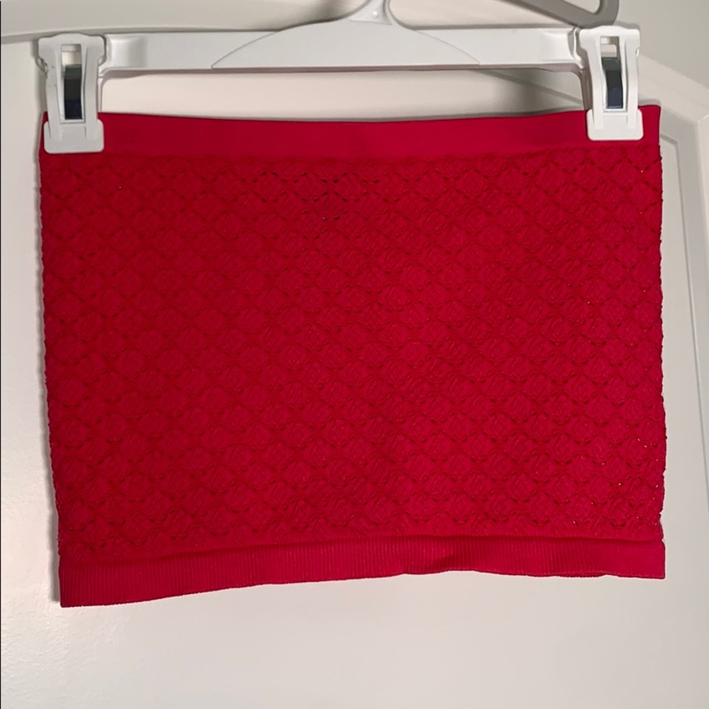 Hot pink tube top